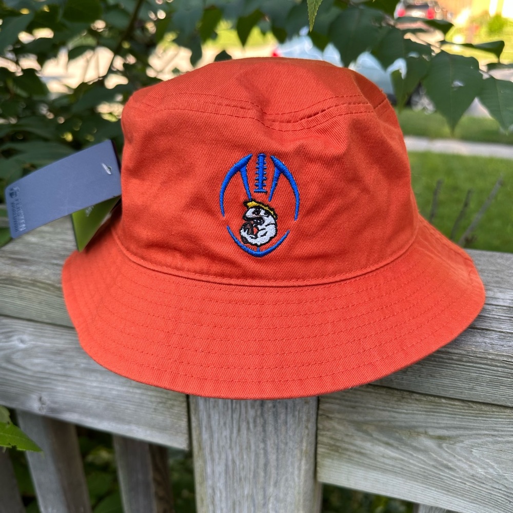 NEW with tags FERSTEN WORLDWIDE Cotton twill orange bucket hat Unisex
